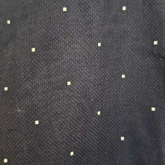 DENIM & FLOWER Men's Structured Dobby - Navy Blue - Large - Picture 3 of 5